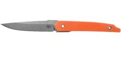 Amare Knives Pocket Peak Fixed, Stonewash Orange G10, Feststehendes Messer