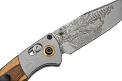 Benchmade Mini Crooked River Bull Elk Limited Edition Artist Series 15085-2201, Jagdtaschenmesser, Casey Underwood Design -Böker || Spyderco || Cold Steel Verkaufsgeschäft BE15085 2201 05 benchmade
