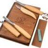 BeaverCraft Professional Spoon And Kuksa Carving Set S43 Holzschnitzset In Einem Hölzernen Aufbewahrungsbuch
