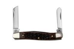 Case Medium Stockman Brown Bone, Peach Seed Jig, 42651, 6318 SS Taschenmesser -Böker || Spyderco || Cold Steel Verkaufsgeschäft CE42651 05 case