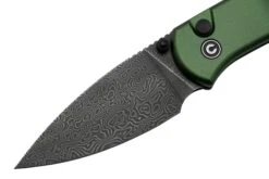 Civivi Qubit C22030E-DS1 Damascus Green Aluminium, Taschenmesser -Böker || Spyderco || Cold Steel Verkaufsgeschäft CIC22030E DS1 03 civivi