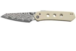 Civivi Vision FG, C22036-DS1, Damascus, Ivory G10, Taschenmesser, Snecx Tan Design
