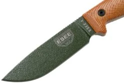 ESEE Model 4 OD Grüne 3D Klinge, Natural Canvas Micarta Survivalmesser 4POD-011 Schwarze Scheide + Gürtelclip -Böker || Spyderco || Cold Steel Verkaufsgeschäft EE 4POD 011 03 esee knives