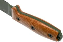 ESEE Model 4 OD Grüne 3D Klinge, Natural Canvas Micarta Survivalmesser 4POD-011 Schwarze Scheide + Gürtelclip -Böker || Spyderco || Cold Steel Verkaufsgeschäft EE 4POD 011 04 esee knives