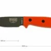 ESEE Model 3 OD Klinge, Orangefarbener Griff 3P-KO-OD Survivalmesser Ohne Scheide