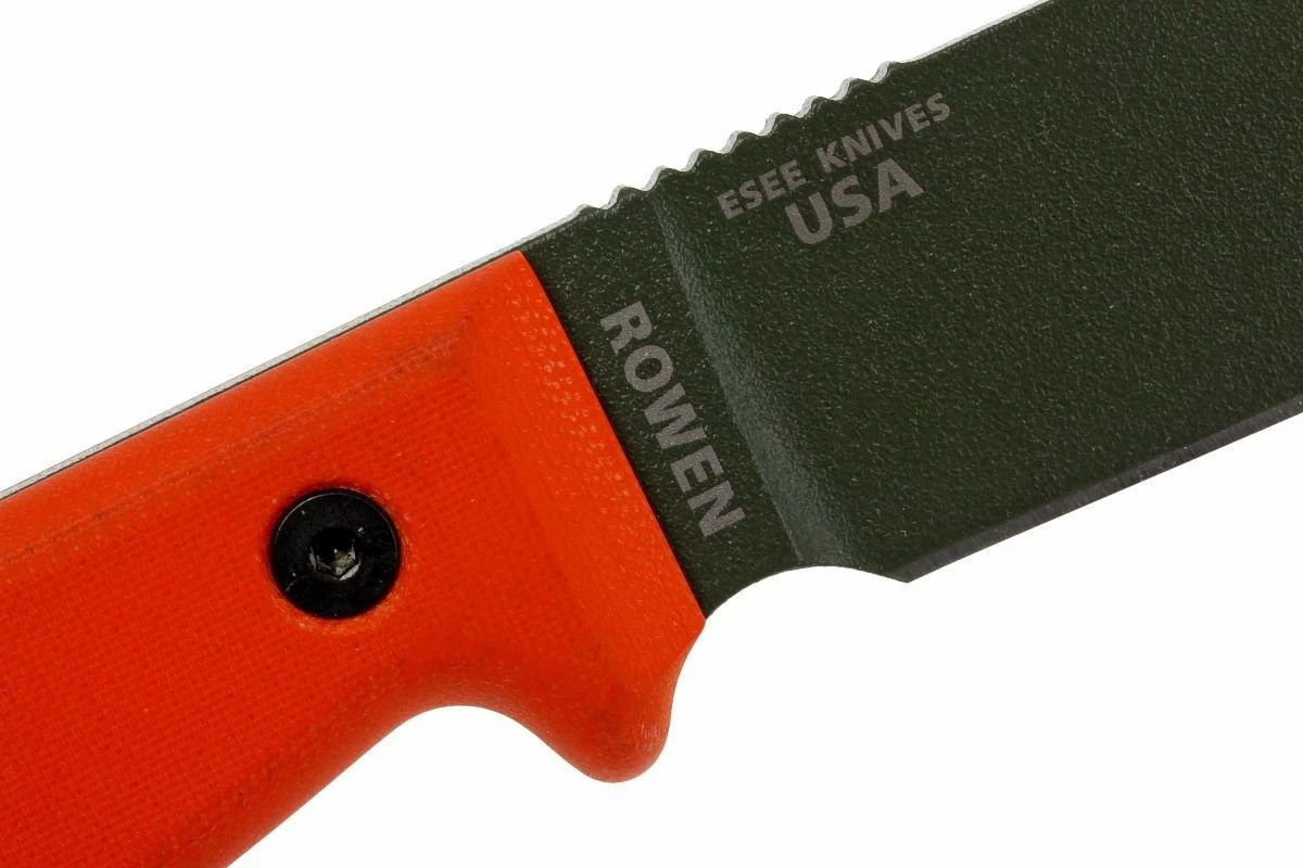ESEE Model 4 OD Klinge, Orangefarbener Handgriff 4P-KO-OD Survivalmesser Ohne Scheide 5 ESEE Model 4 OD Klinge, Orangefarbener Handgriff 4P-KO-OD Survivalmesser Ohne Scheide – Bild 5