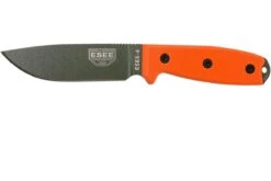 ESEE Model 4 OD Klinge, Orangefarbener Handgriff 4P-OD Mit Scheide + Clip