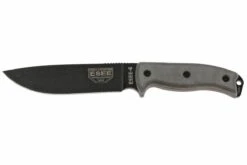 ESEE Model 6 Schwarze Klinge, Grauer Handgriff 6P-KO Survivalmesser Ohne Scheide