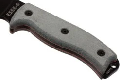 ESEE Model 6 Schwarze Klinge, Grauer Handgriff 6P Inkl. Braune Scheide + Gürtelclip -Böker || Spyderco || Cold Steel Verkaufsgeschäft EE ESEE 6P 04 esee knives ee esee 6p 04