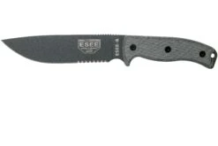 ESEE Model 6 Tactical Gunsmoke, Grauer Handgriff 6S-TG Mit Schwarzer Scheide + Gürtelclip