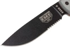 ESEE Model 6 Gezacktes 6S Survivalmesser Inkl. Braune Scheide + Gürtelclip -Böker || Spyderco || Cold Steel Verkaufsgeschäft EE ESEE 6S 03 esee knives ee esee 6s 03