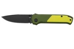 Flytanium Arcade Shark-Lock 1254 Black DLC, OD Green Aluminum, Yellow G10 Inlay, Taschenmesser