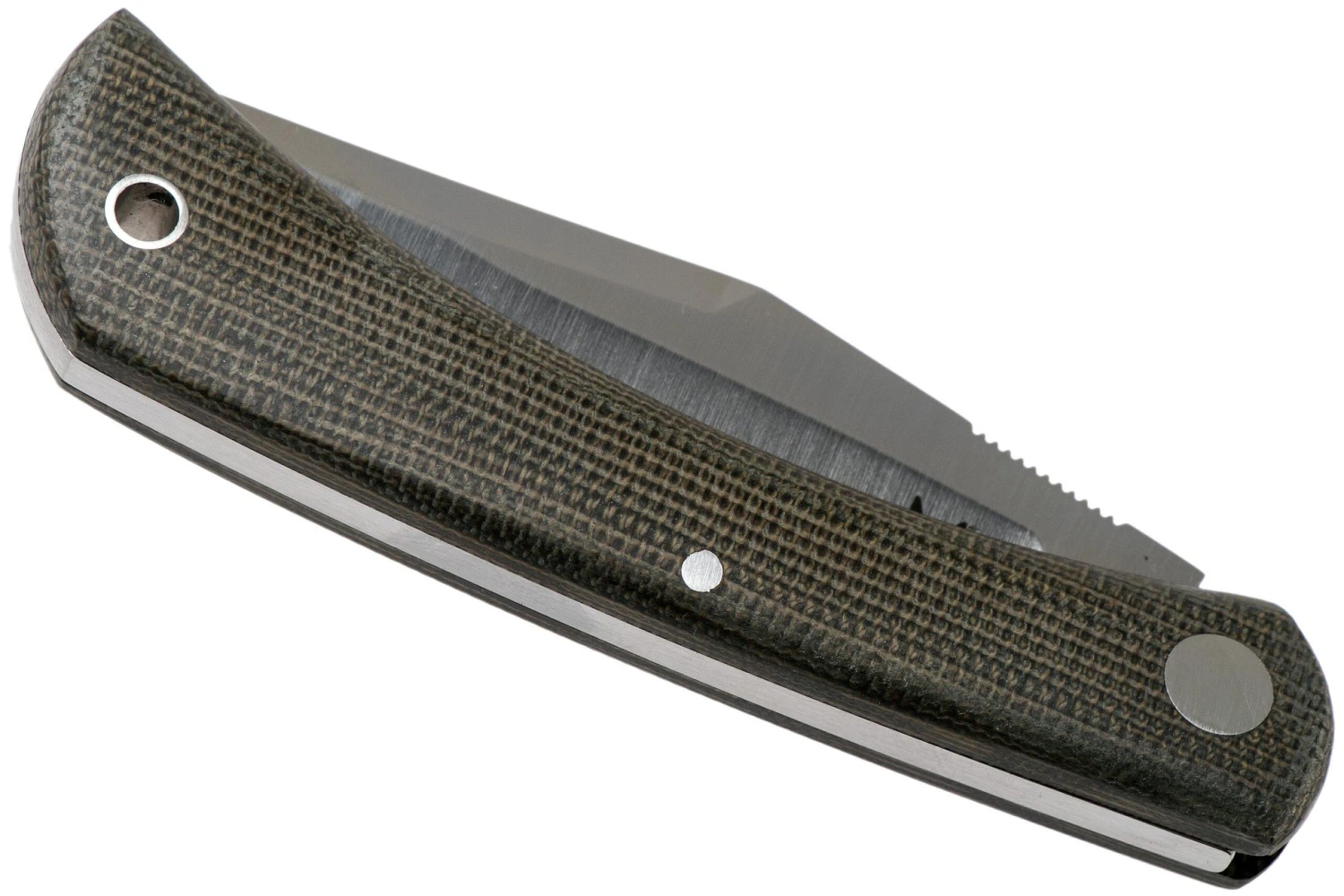 Fox Knives Libar FX-582 Green Canvas Micarta Slipjoint Taschenmesser 4 Fox Knives Libar FX-582 Green Canvas Micarta Slipjoint Taschenmesser – Bild 4