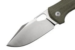 GiantMouse ACE Atelier, Elmax, Green Canvas Micarta Taschenmesser -Böker || Spyderco || Cold Steel Verkaufsgeschäft GMATELIER GRN CANVAS 03 giantmouse