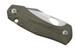 GiantMouse ACE Atelier, Elmax, Green Canvas Micarta Taschenmesser -Böker || Spyderco || Cold Steel Verkaufsgeschäft GMATELIER GRN CANVAS 06 giantmouse
