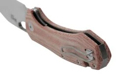 GiantMouse ACE Atelier, Elmax Stonewashed, Red Canvas Micarta Taschenmesser -Böker || Spyderco || Cold Steel Verkaufsgeschäft GMATELIER RED CANVAS 04 giantmouse