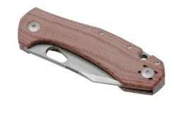GiantMouse ACE Atelier, Elmax Stonewashed, Red Canvas Micarta Taschenmesser -Böker || Spyderco || Cold Steel Verkaufsgeschäft GMATELIER RED CANVAS 06 giantmouse