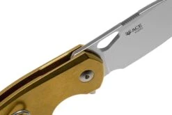 GiantMouse ACE Biblio Messing-Taschenmesser, Ansø En Voxnaes Design -Böker || Spyderco || Cold Steel Verkaufsgeschäft GMBIBLIO BRASS 06 giantmouse