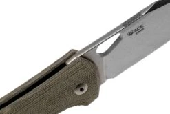 GiantMouse ACE Grand, Green Canvas Micarta Taschenmesser -Böker || Spyderco || Cold Steel Verkaufsgeschäft GMGRAND GRN MICARTA 06 giantmouse