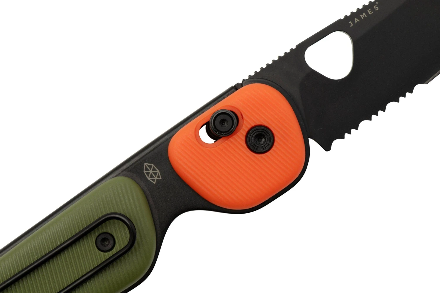 The James Brand The Redstone, OD Green + Orange PP, Black, Serrated, KN118197-01, Taschenmesser 5 The James Brand The Redstone, OD Green + Orange PP, Black, Serrated, KN118197-01, Taschenmesser – Bild 5