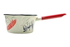 Knivesandtools Enamel Saucepan E-SP14-01, 14 Cm, Emaille-Soßentopf