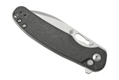 Kizer Vanguard HIC-CUP V3606C2, Button Lock Black Richlite Taschenmesser, Azo Design -Böker || Spyderco || Cold Steel Verkaufsgeschäft KZV3606C2 06 kizer