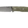LionSteel B35 CVG Green Canvas Micarta Bushcraftmesser