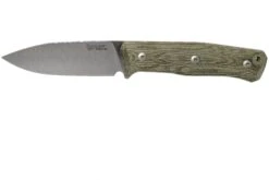 LionSteel B35 CVG Green Canvas Micarta Bushcraftmesser