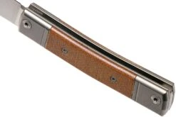 LionSteel BestMan BM1 CVN Natural Canvas Micarta Slipjoint Taschenmesser -Böker || Spyderco || Cold Steel Verkaufsgeschäft LI BM1 CVN 05 lionsteel