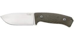 LionSteel M3 M3-CVG Green Canvas Micarta Feststehendes Messer