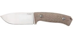 LionSteel M3 M3-CVN Natural Canvas Micarta Feststehendes Messer