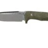 LionSteel T5-CVG Green Canvas Micarta Satin Feststehendes Messer