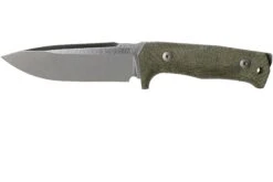 LionSteel T5-CVG Green Canvas Micarta Satin Feststehendes Messer