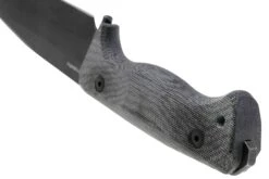 Lionsteel T6 Old Black, Canvas Micarta Schwarz T6B-CVB Feststehendes Messer -Böker || Spyderco || Cold Steel Verkaufsgeschäft LI T6B CVB 04 lionsteel