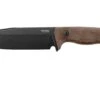 Lionsteel T6 Old Black, Natural Canvas Micarta T6B-CVN Feststehendes Messer
