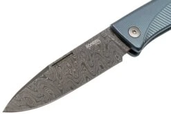 LionSteel Thrill TL-D-BL Damascus, Blaues Titan Integral Slipjoint Taschenmesser -Böker || Spyderco || Cold Steel Verkaufsgeschäft LI TL D BL 03 lionsteel
