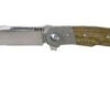 MKM Clap LS01-GCT Titanium, Green Canvas Micarta Taschenmesser, Bob Terzuola Design