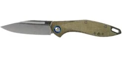 MKM Fara MY01-GC Green Micarta Taschenmesser, Lucas Burnley Design
