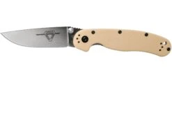Ontario RAT-2 D2 Desert Tan, Plain Edge Satin, 8828DT Taschenmesser