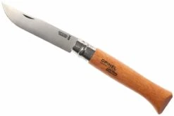 Opinel No. 12 Taschenmesser, Kohlenstoffstahl, Klingenlänge12 Cm