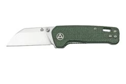 QSP Knife Penguin Mini QS130XS-C, Satin 14C28N, Green Micarta Taschenmesser