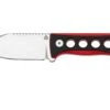 QSP Knife Canary QS141-B1 Stonewashed, Black Red G10, Halsmesser
