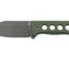 QSP Knife Canary QS141-C2 Blackwashed, Black Green G10, Halsmesser