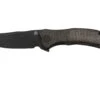 QSP Knife Walrus QS151-B2 Black, Dark Brown Rough Micarta, Taschenmesser