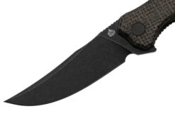 QSP Knife Walrus QS151-B2 Black, Dark Brown Rough Micarta, Taschenmesser -Böker || Spyderco || Cold Steel Verkaufsgeschäft QS151 B2 03 qsp
