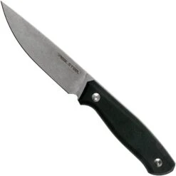 Real Steel Arbiter Stonewashed 3811 Feststehendes Messer, Ostap Hel Design