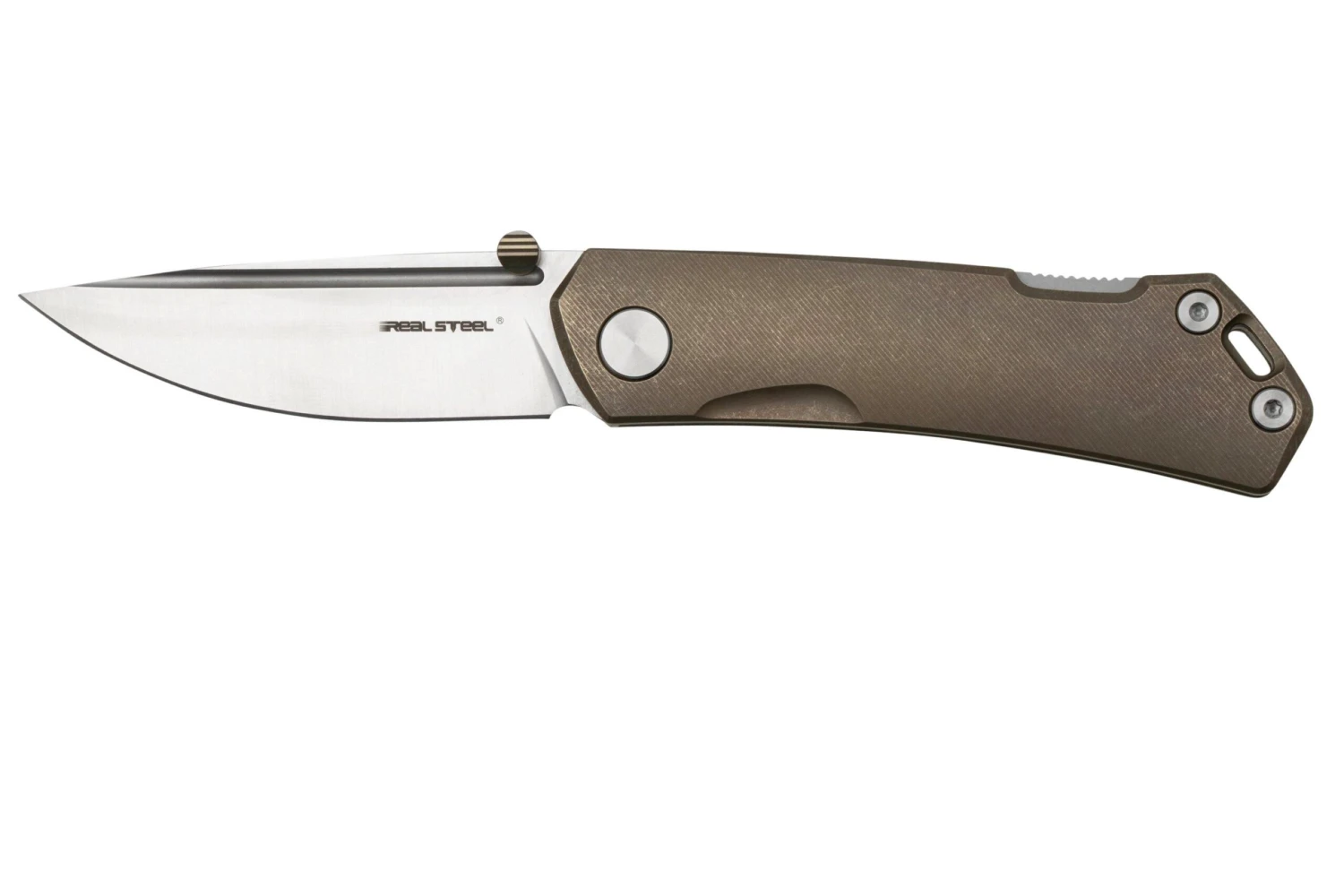 Real Steel Luna Maius Titanium Tan Bronze 7092, Taschenmesser 1 Real Steel Luna Maius Titanium Tan Bronze 7092, Taschenmesser