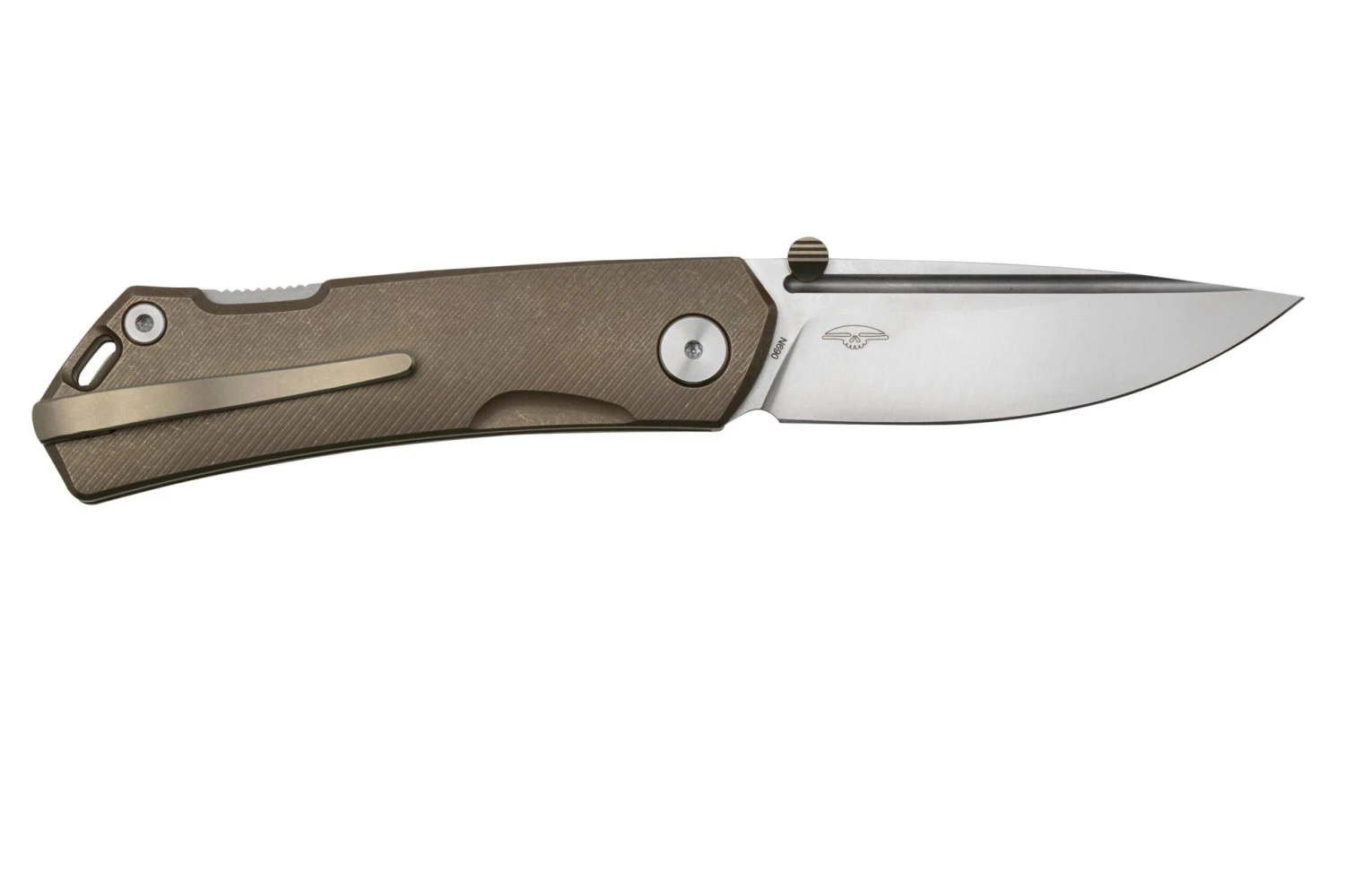 Real Steel Luna Maius Titanium Tan Bronze 7092, Taschenmesser 2 Real Steel Luna Maius Titanium Tan Bronze 7092, Taschenmesser – Bild 2