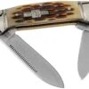 Rough Ryder Mini Canoe Amber Bone RR058 Slipjoint Taschenmesser
