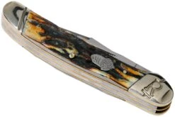 Rough Ryder Copperhead Cinnamon Stag RR2161 Damascus Slipjoint Taschenmesser -Böker || Spyderco || Cold Steel Verkaufsgeschäft RY2161 04 rough ryder